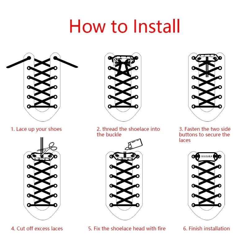 1 زوج لا التعادل أربطة الحذاء المرنة مع مشبك للأطفال والكبار 8 مللي متر أحذية رياضية أربطة أحذية مسطحة سريعة كسول سلاسل الأحذية الأربطة المطاطية