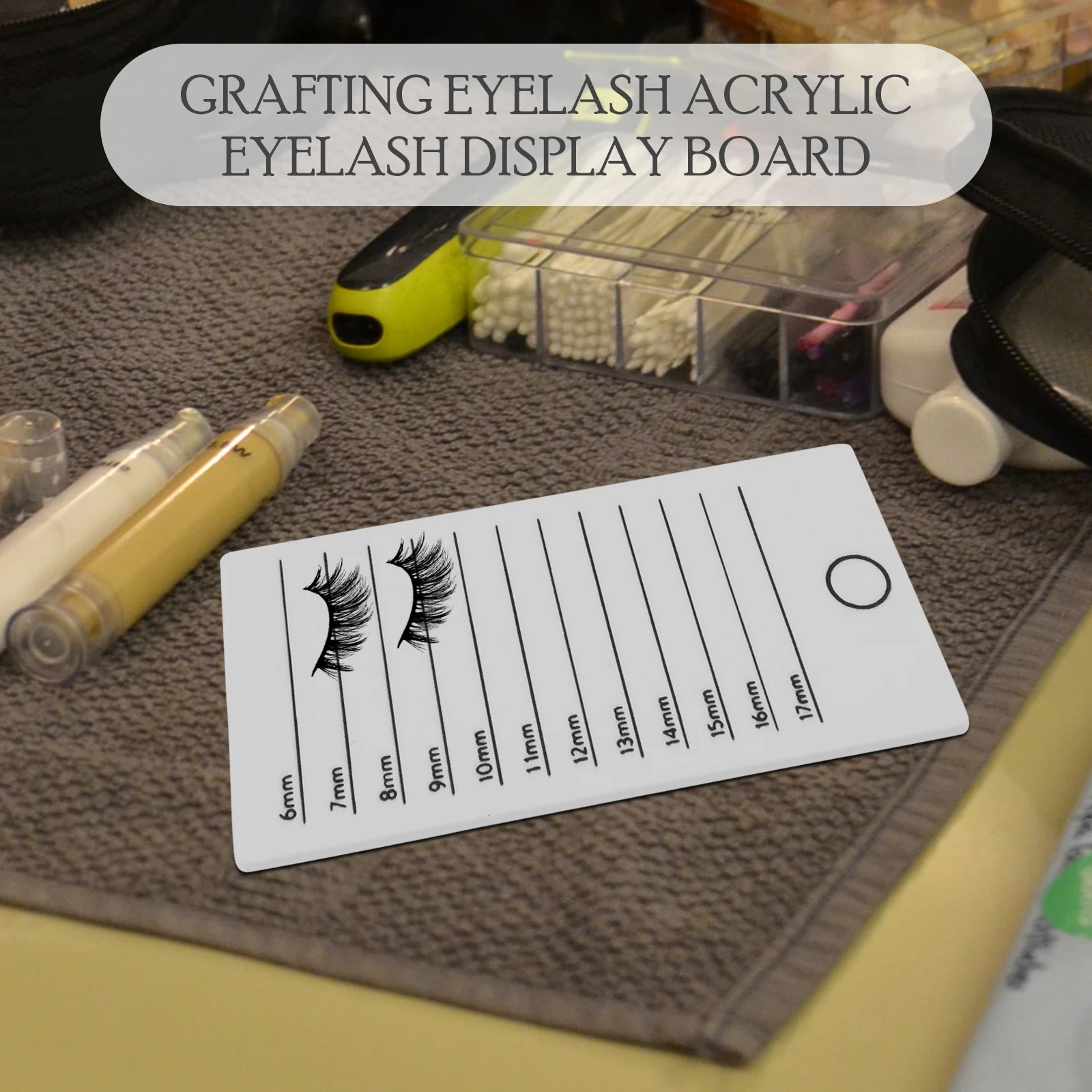 Placa de exibição de cílios armazenamento ganizer acrílico salão de beleza bandeja ferramenta extensão cílios postiços enxertia uso pessoal profissional