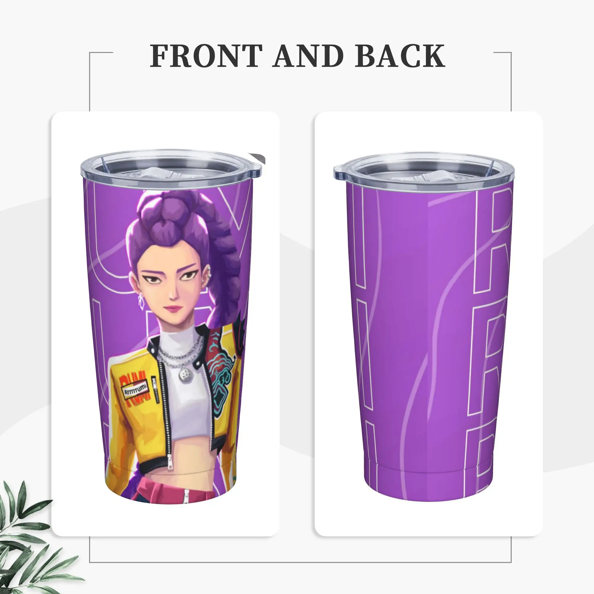 

Huntrix Girl Rumi Tumbler Hot Drinks Water Bottle Keep Heat Stainless Steel Thermal Cups Custom Driving Mugs Cup