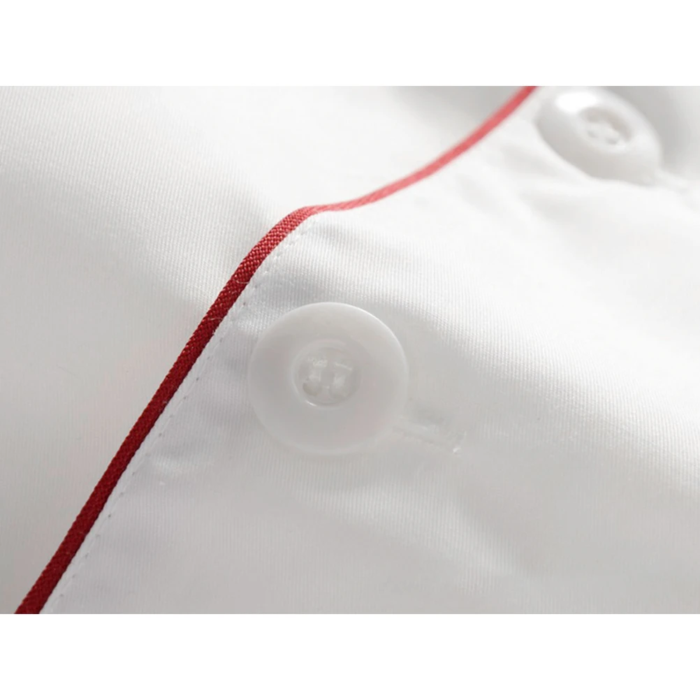 

Long Sleeve Uniform Breathable Oil Proof Wearproof Jacket for Restaurant Hotel Kitchen Long Sleeve Chef Jacket Supplies
