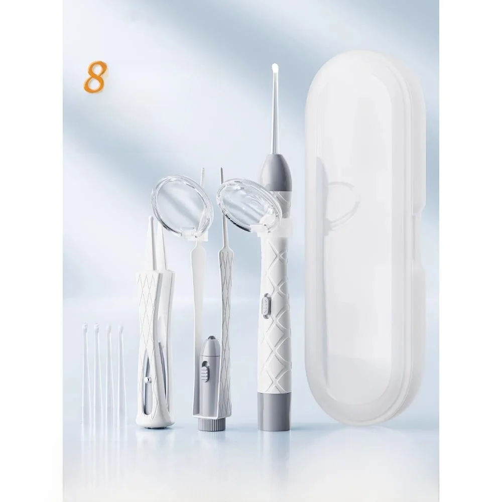 

Детская ложечка для чистки ушей с подсветкой, мягкая силиконовая головка, светящаяся ложечка для удаления ушной серы, эффективный инструмент для чистки ушей