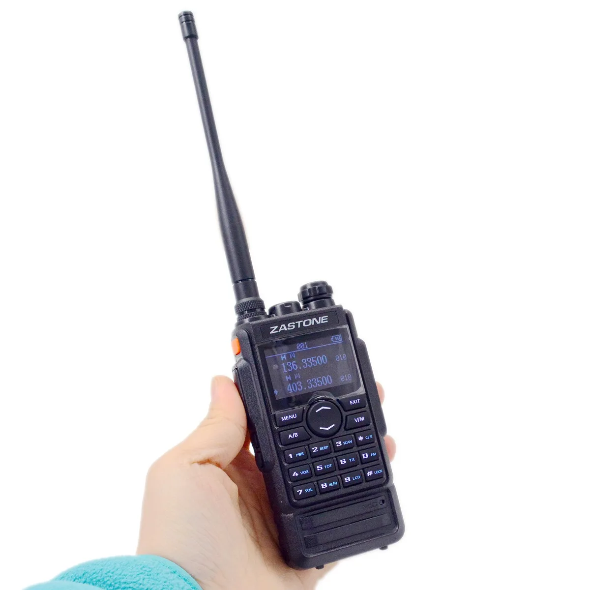 Zastone M7 Walkie Talkie 136-174Mhz 400-480mhz Dual Band 5W 250 Channels 2600mah Battery 3 Working Modes Two Way Radio