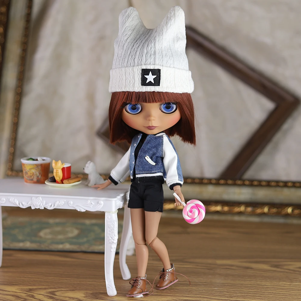 

ICY DBS Blyth Doll 30cm Tan Skin Matte Face Matching Clothes and Shoes 1/6 Doll19 Joints Body Fashion Toys Festival Girls Gifts