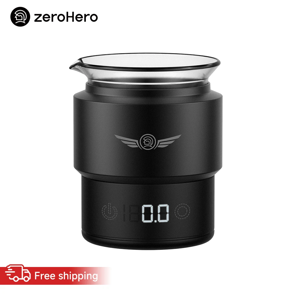 zeroHero All-in-One Coffee Scale 0.1g Precision 58mm Cup for Home and Office Espresso Brewing and Dosing Barista Tools Sets Pros