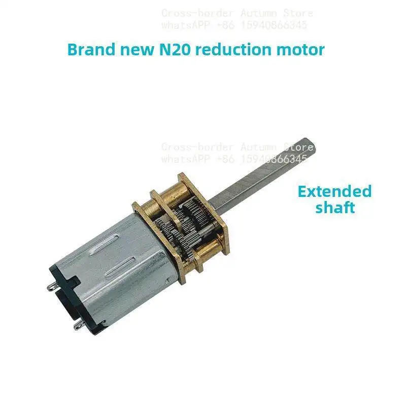 GA12-N20 DC geared motor extended shaft gear micro motor 3V6V12V low speed and large torque