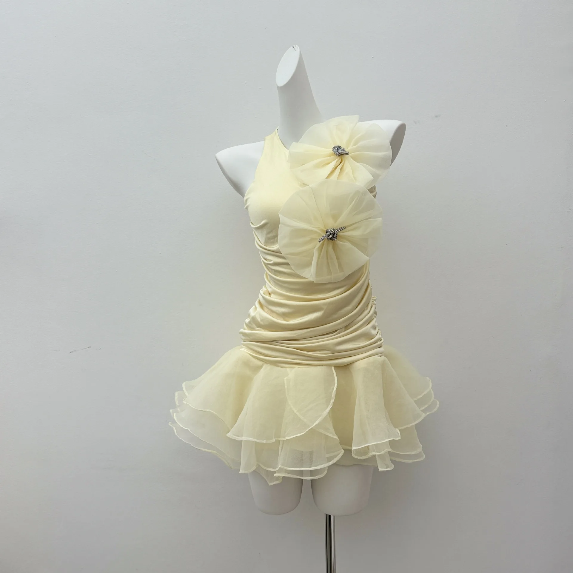 

Retro Floral 2025 New Women's Dr Ne Hanging Svel ort Skirt Faionable Slimming All-Match Summer High Waist Gown