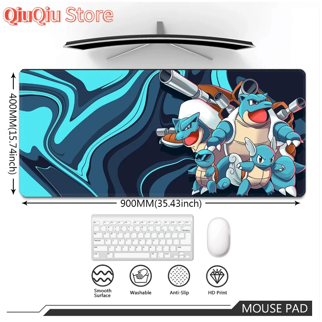لوحة ماوس أنيمي بوكيمون باتل تايب لوحة ماوس مخصصة كبيرة لوحة ماوس للألعاب حصيرة مكتبية ممتدة #2
