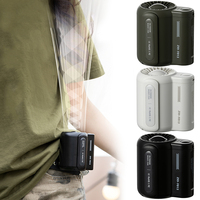 Portable Waist Fan Rechargeable Outdoor Waist Mounted Fan 3 Speeds Cool Clip Fan Powerful for Camping Hiking Outdoor Working