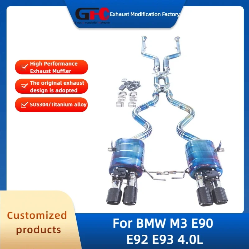 

GFC Catback Valvetronic Exhaust Pipe for BMW M3 E90 E92 E93 4.0L High-Performance Titanium Alloy Exhaust Muffler System