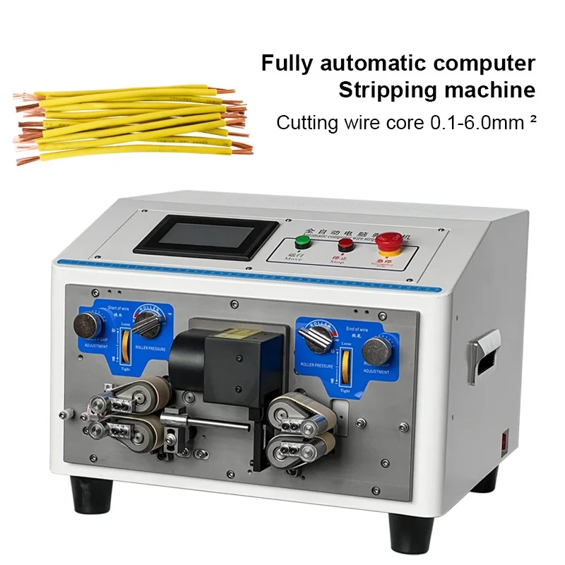 High precision pulley Full-Automatic 0.1-6mm Automatic Computerized Wire Stripping Machine Wire, Cutting And Stripping Machine