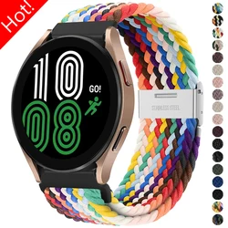 20mm 22mm Nylon Band for Samsung Galaxy Watch 6 5 4 40/44mm 5Pro Active 2 Gear S3 Braided Elastic Bracelet for Huawei GT2/3 4Pro