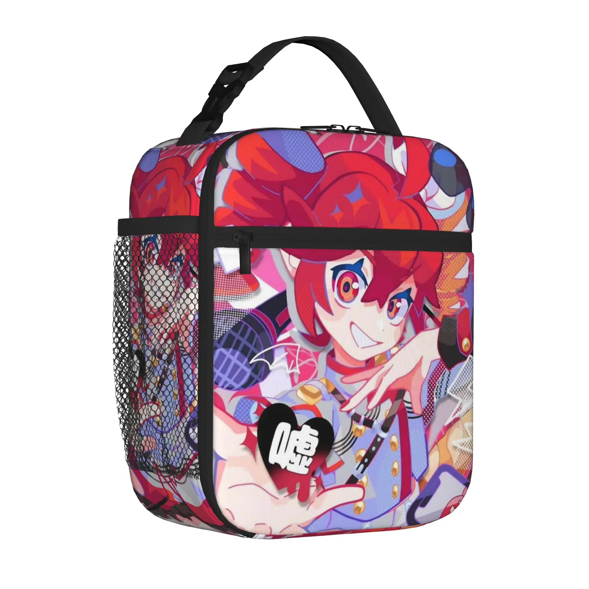 Kasanes Virtual Singer Tetoes Tote Insulated Lunch Bag Cartoon Portable Food Bags Leakproof Cooler Thermal Washable Bento Box