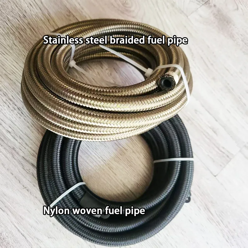 AN6 CEP Oil Fuel Fittings Hose End Connector Adaptor Kit Braided Oil Fuel Hose Line Swivel Fittings Double Hole Wire Clamp #6
