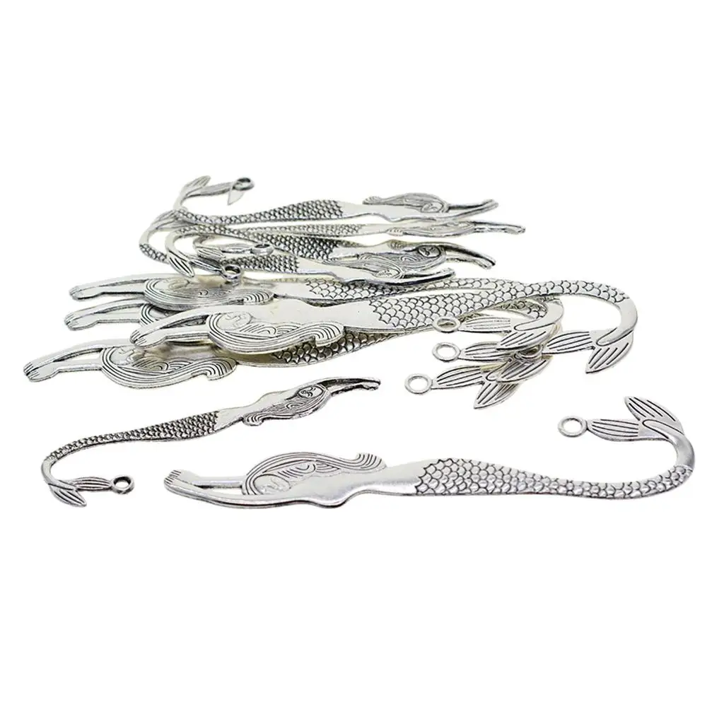 10 قطع حورية البحر المعادن المرجعية الخرز الحرفية DIY المرجعية شنقا سحر