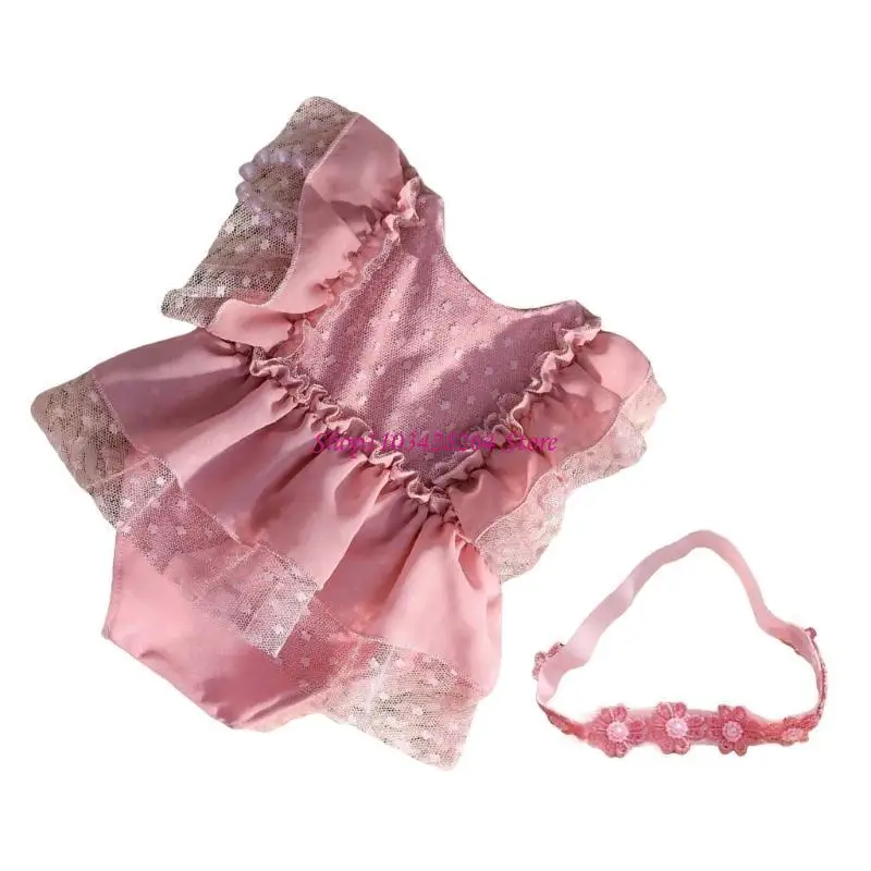 

Baby Photo Clothes Flower Headband & Romper Outfit Girl Photography Props