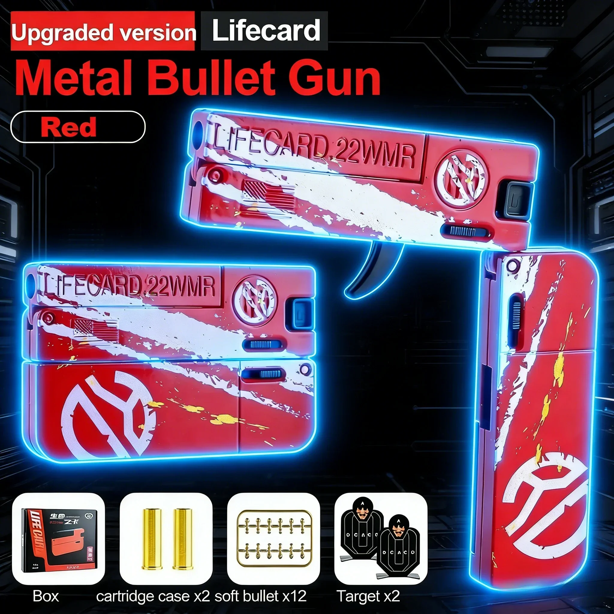

Игрушечный мини-пистолет Life Card для мальчиков, реалистичный дизайн, возраст 8+, подарок на день рождения, дропшиппинг Shopify
