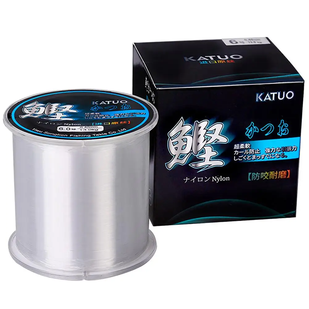 

500m Lure Fishing Line Super Strong Transparent Nylon Line Fishing Tackle For Seawater Freshwater