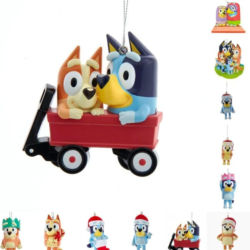 

Брелок-подвеска Bluey в виде машинки, милый подарок на день рождения для детей, декор для дома, аксессуар для интерьера автомобиля для мальчиков и девочек