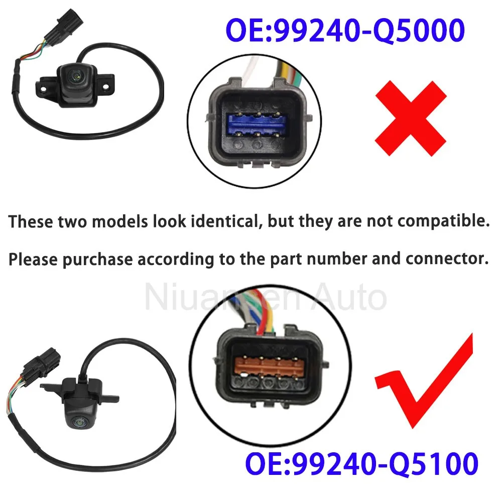 For Kia Seltos 2021-2024 99240-Q5100 Rear View Camera Assist Parking Reversing Camera Waterproof Camera