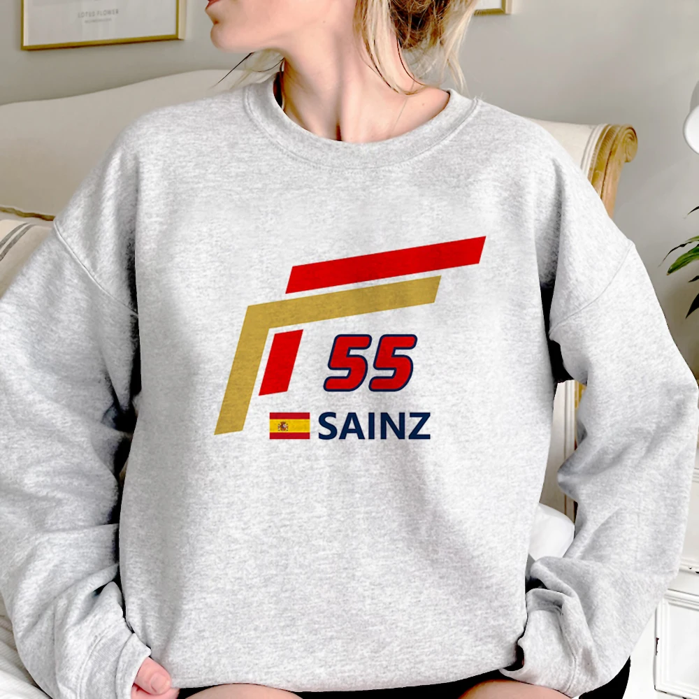 Carlos Sainz hoodies women gothic vintage Winter  sweater sweatshirts female japanese clothing