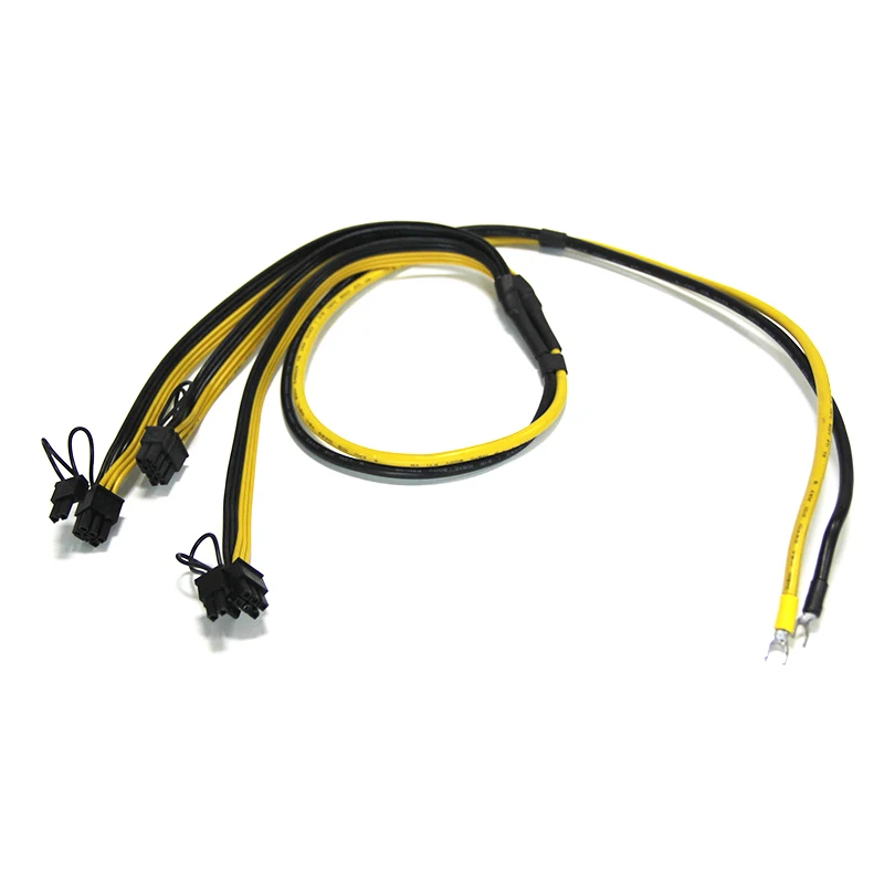 8pin (6+2pin) graphics card cable to U-shaped cold pressed terminal cable server power conversion graphics card cable 2x8pin 3x8