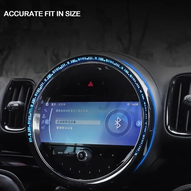 Car Center Console Screen Decorative Frame For MINI Cooper F54 F60 2018-2024 Clubman Countryman Navigation Cover Accessories