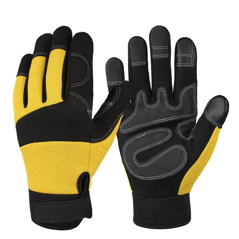 

Microfiber Garden Work Gloves with Touchscreen Anti-slip Grip Wear-resistant Landscaping Gloves Driving Gloves Cycling Gloves