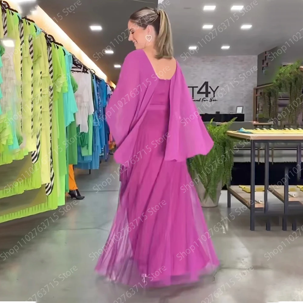 Elegante vestido longo de noite feminino, meia manga, até o chão, reto, baile de formatura, festa, casamento, gala, eventos especiais, mulheres, 2024