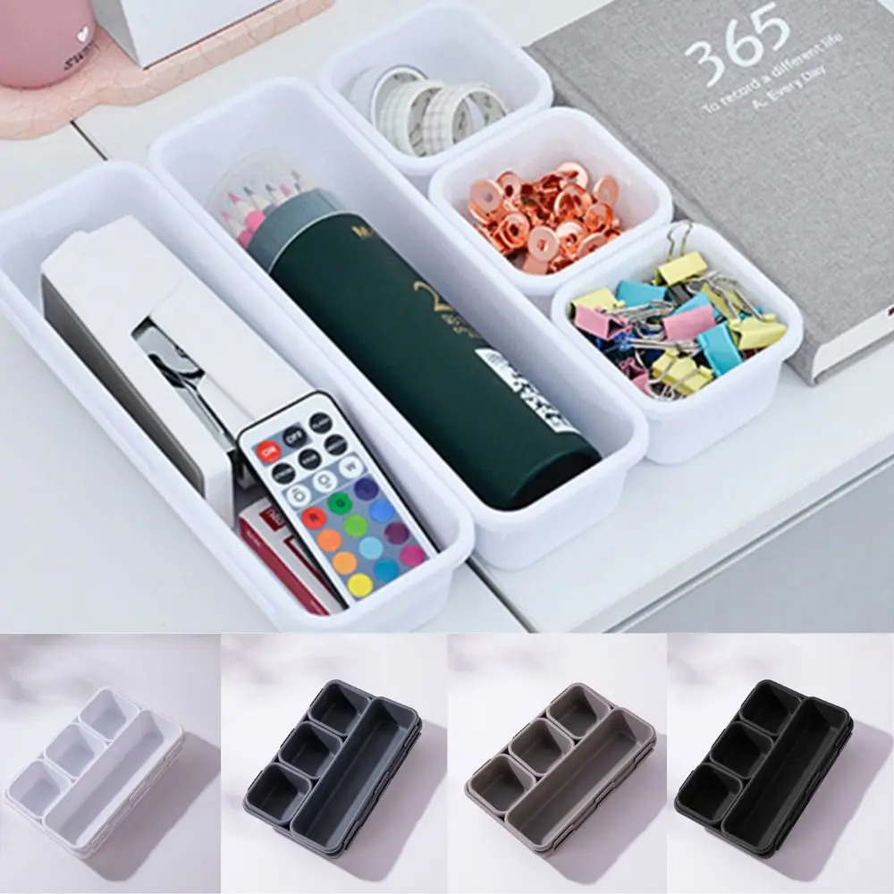 8pcs/set Drawer Organizer Box Trays Make Up Cosmetics Sundries Divider Adjustable Strorage Cases Bathroom Closet Jewellery Box