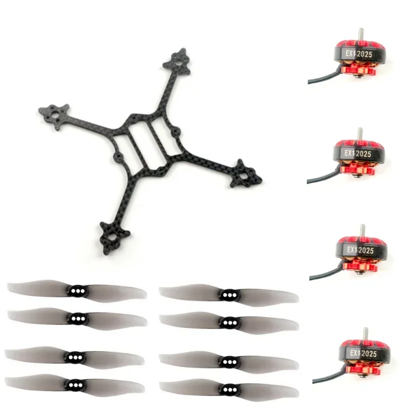 

HappyModel Crux3 3inch Toothpick Frame Kit with 4PCS EX1202.5 KV6400 / 8000KV / 11500KV Motor 4Pairs Gemfan 3018 1.5mm Propeller