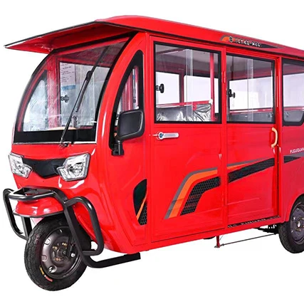 china Adult Enclosed Big Space Cheap price Cabin Electric Tuk Tuk Sightseeing Rickshaw Electric Tricycle