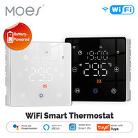 MOES Tuya Smart WiFi/Zigbee Smart Thermostat Low Battery-Powered Gas Boiler Temperature Controller Work with Alexa Google Home