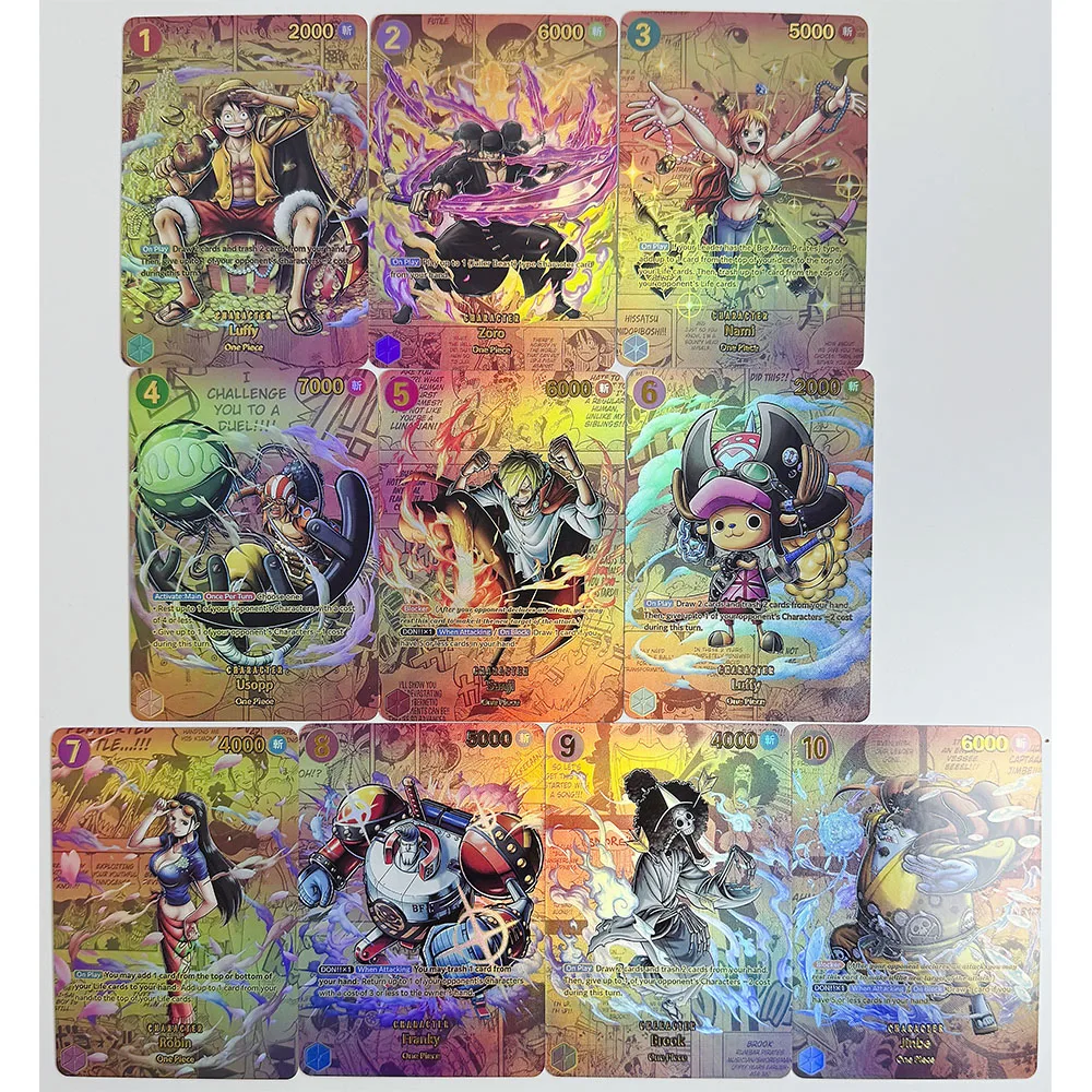 Anime One Piece DIY ACG Nami Robin Uta Boa Hancock Premium Flash Card Boy Collectible Card Christmas Birthday Gift Board Game