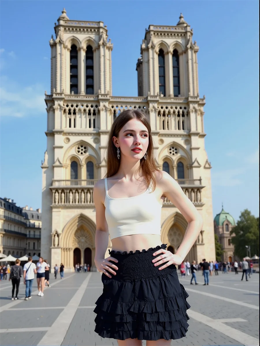 

Shirring Cake Y2K Mini Skirts Womens Lace Patchwork Applique Artistic Modern Chic College Elegant Feminina Layered Soft