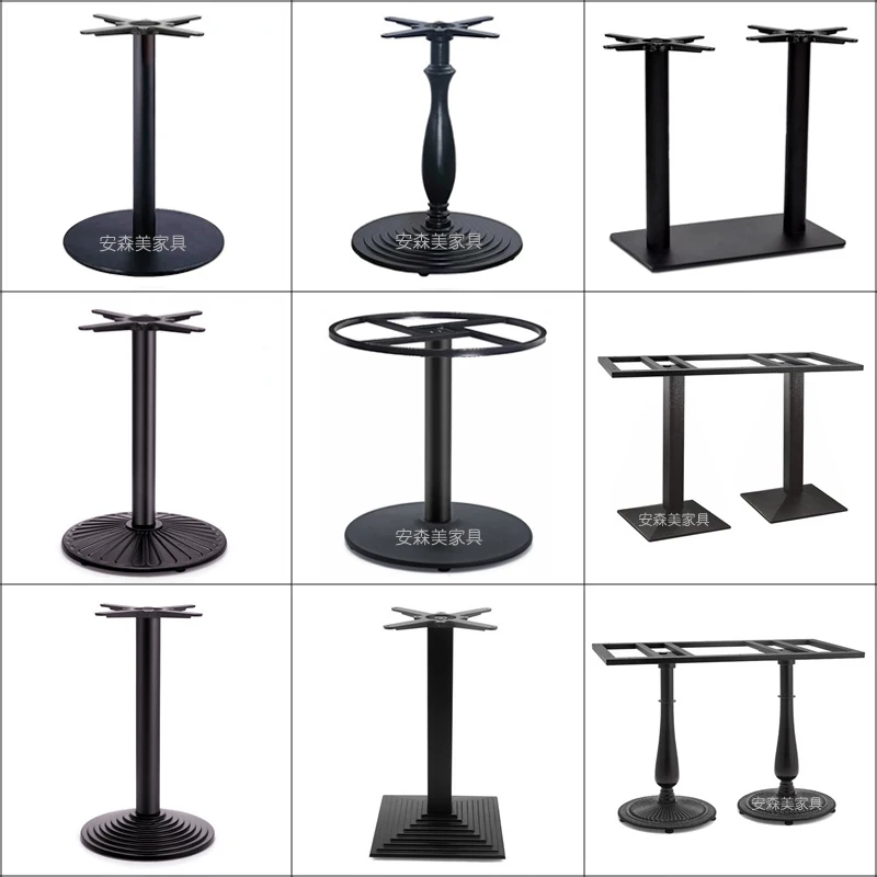 Super large round table frame Metal wrought iron support legs Bar feet Hot pot round table Cast iron base Restaurant table feet