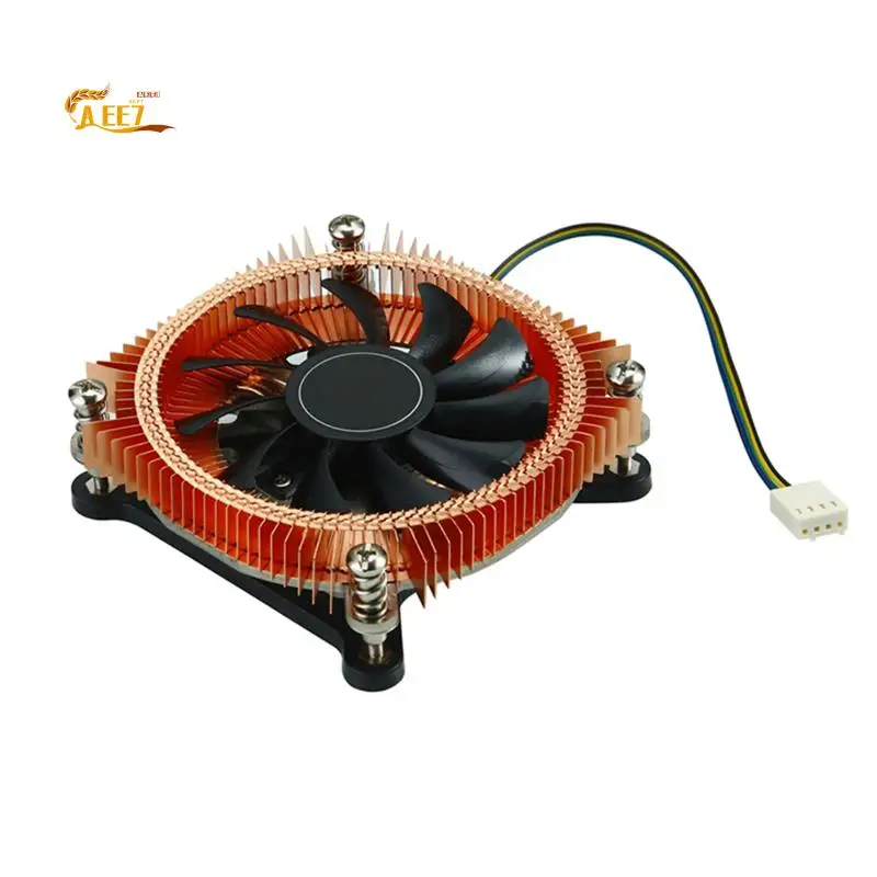

AEE7-All-Coppe CPU Radiator HTPC Chassis Silent Fan CPU Temperature Control Ultra-Thin Radiator Mini Chassis Easy To Use