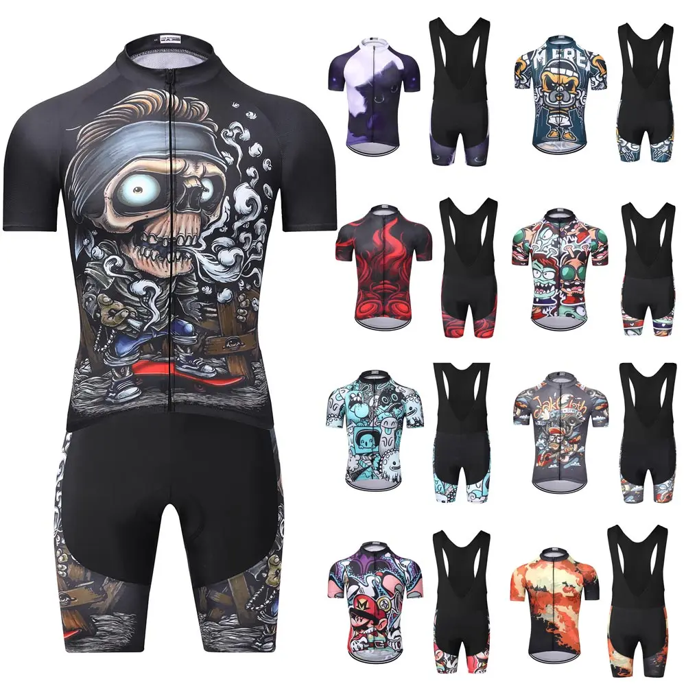 Moxilyn Cycling Jersey Set Sport Breathable Bicycle Jersey Mountain Bike Bibs Shorts Ropa Ciclismo Triathlon Cycling Clothing