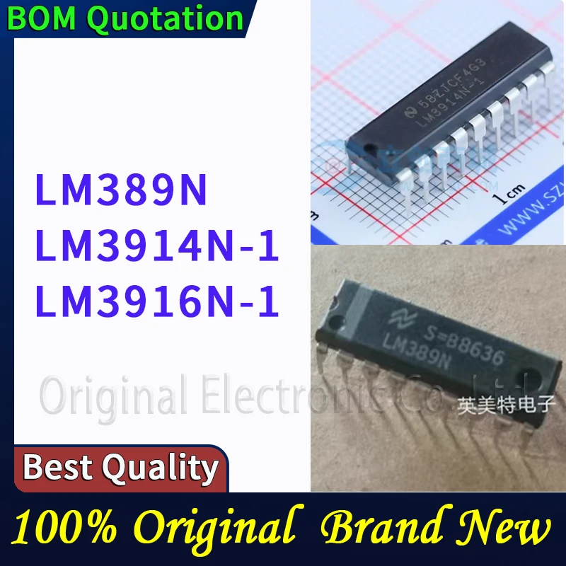 

LM389N LM3914N-1 LM3916N-1 В наличии Оригинальные высококачественные компоненты
