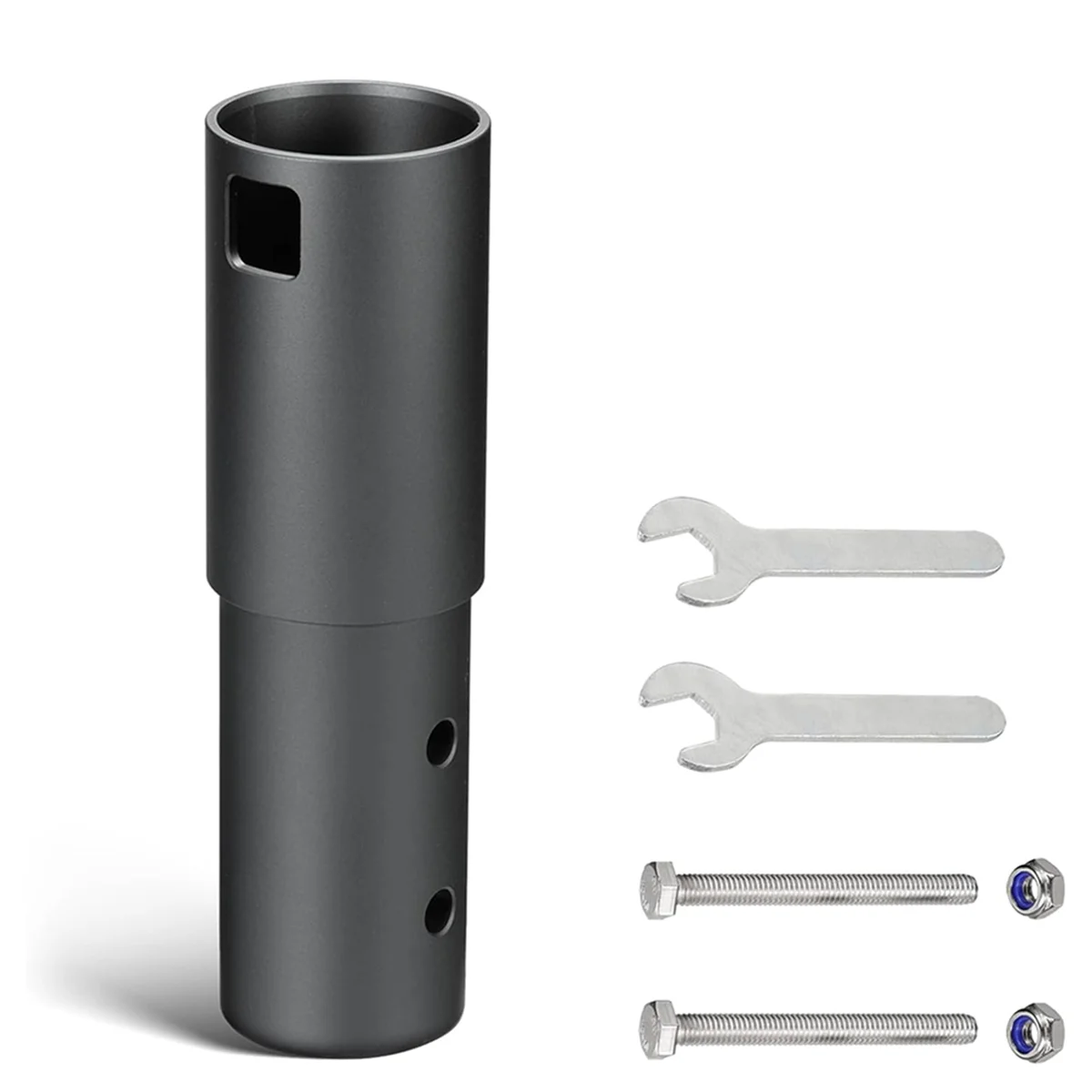 Montaje en poste, adaptador de tubo, Kit de montaje de aleación de aluminio para Starlink Dish V2, mástil de antena, mástil satelital sin abrazadera en U, caliente