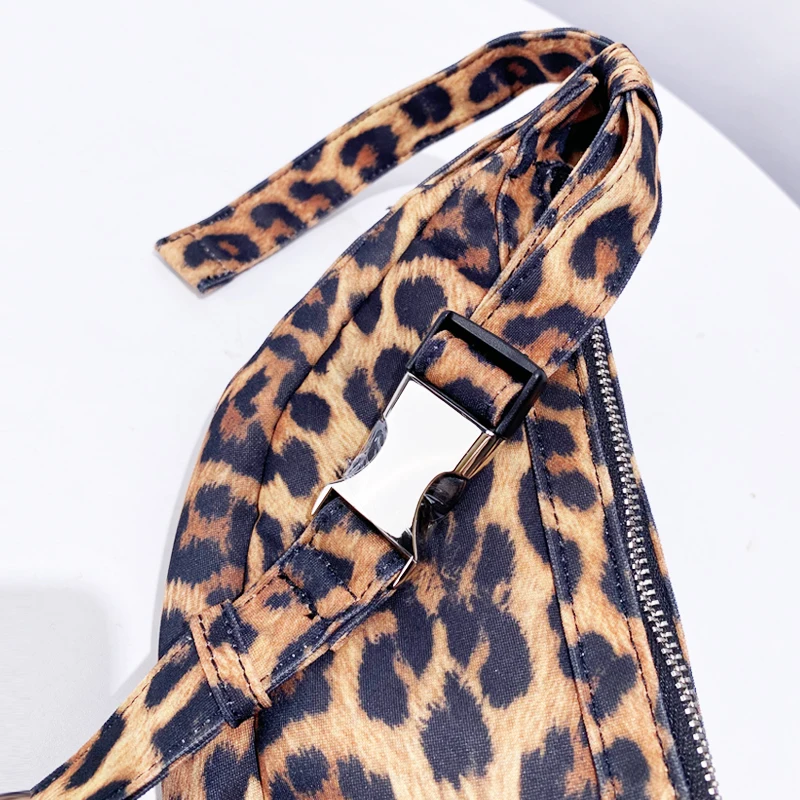 Leopard Print Printing Hobos Bags For Women Luxury Designer Handbag Purses 2024 New In Fashion Large Capacity Underarm Shoulder