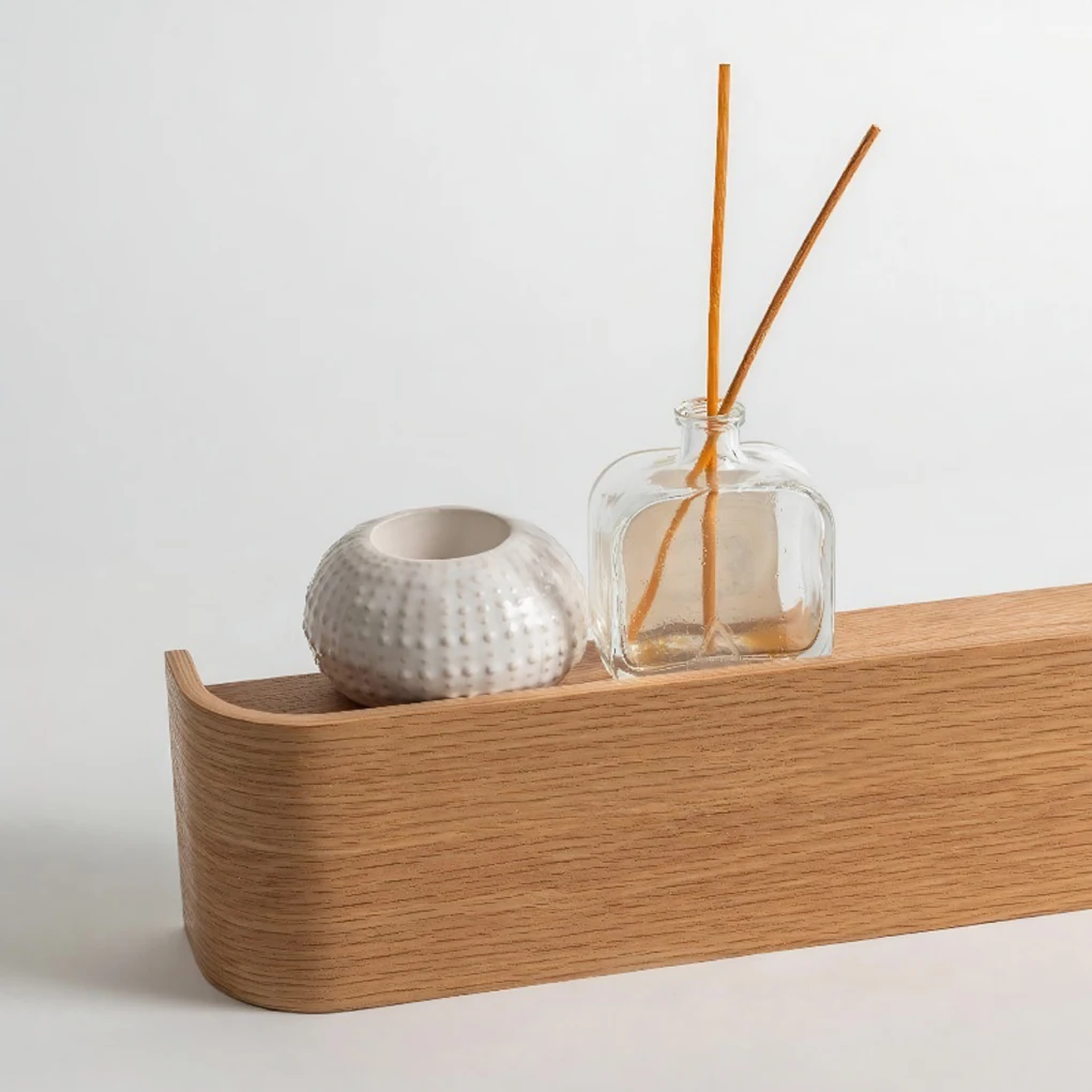 Modern Simplicity Wood Key Holder Wallmounted Coat Rack With Invisible Hook Sturdy Hand Polished Wall Mounted