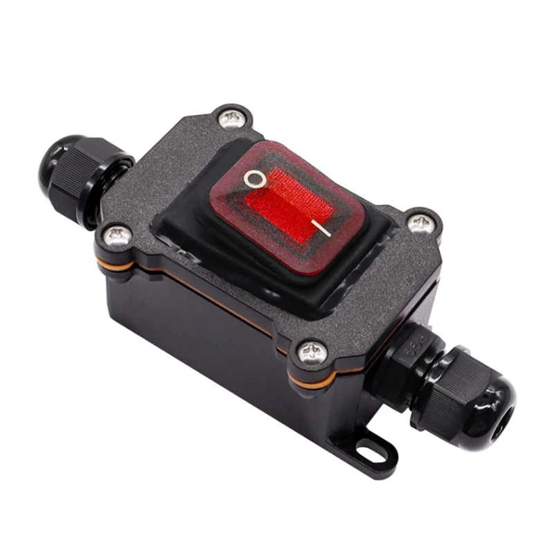 1 Piece Waterproof Inline Switch IP67 Waterproof Inline Switch 12V DC 20A High Current Power Waterproof Switch