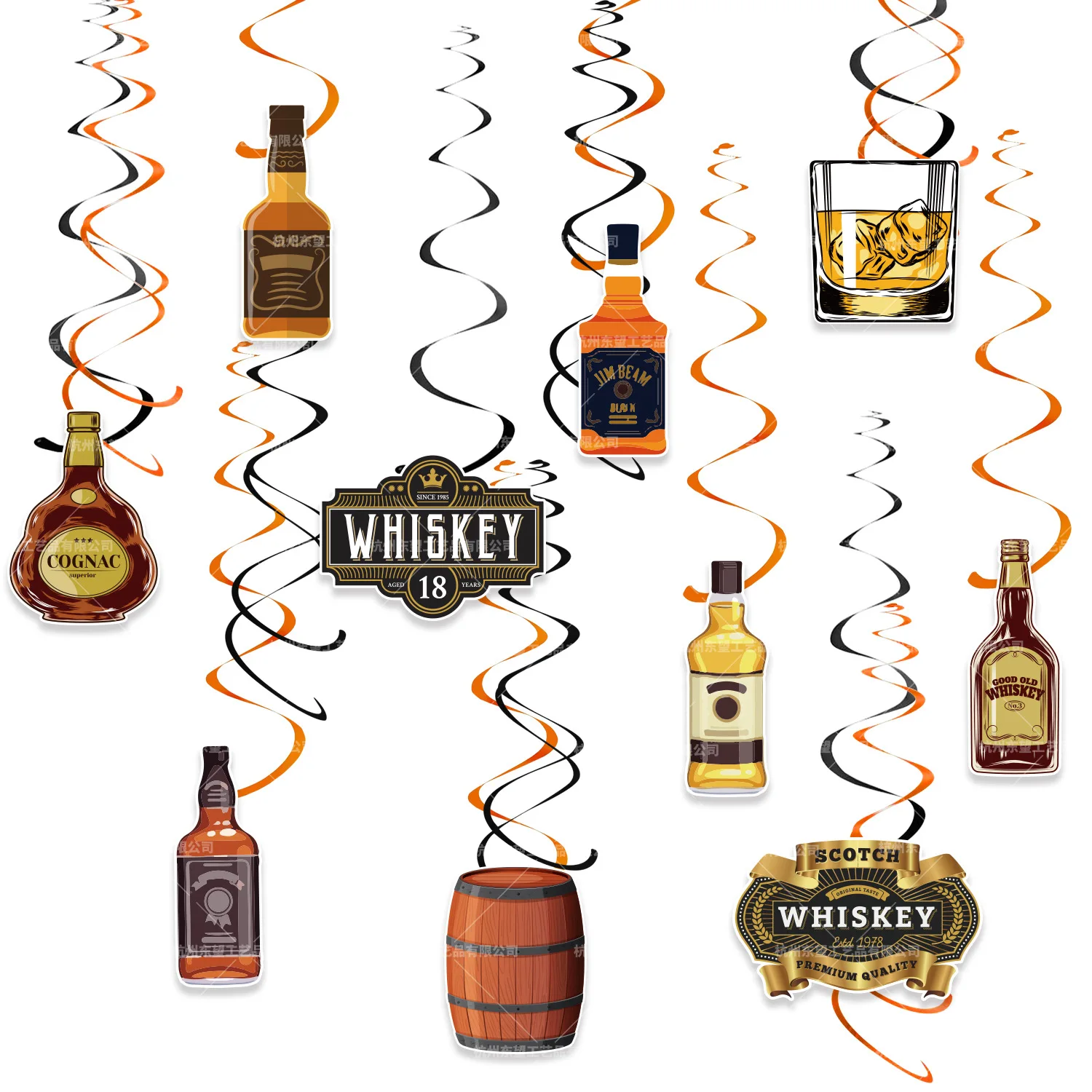 Whiskey-Cupcake-Topper im Alter von bis zur Perfektion, Partyzubehör für Whiskey-Party-Mann, 40. und 50. alles Gute zum Geburtstag, Backzubehör – Detail 5