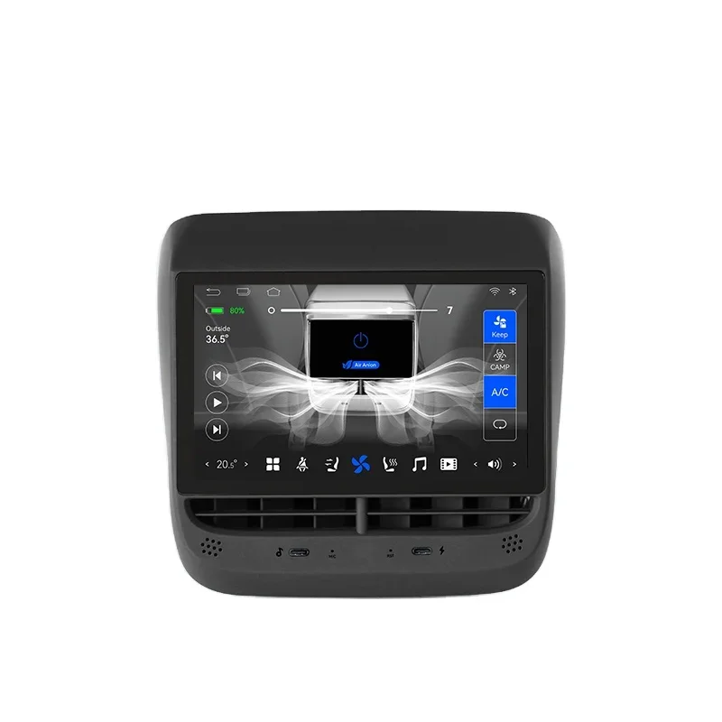 Junsun pour Tesla modèle 3/Y nouveau 7.2 pouces affichage arrière de divertissement et de contrôle du climat Android 12.0 Tesla modèle Y 2023 accessoires