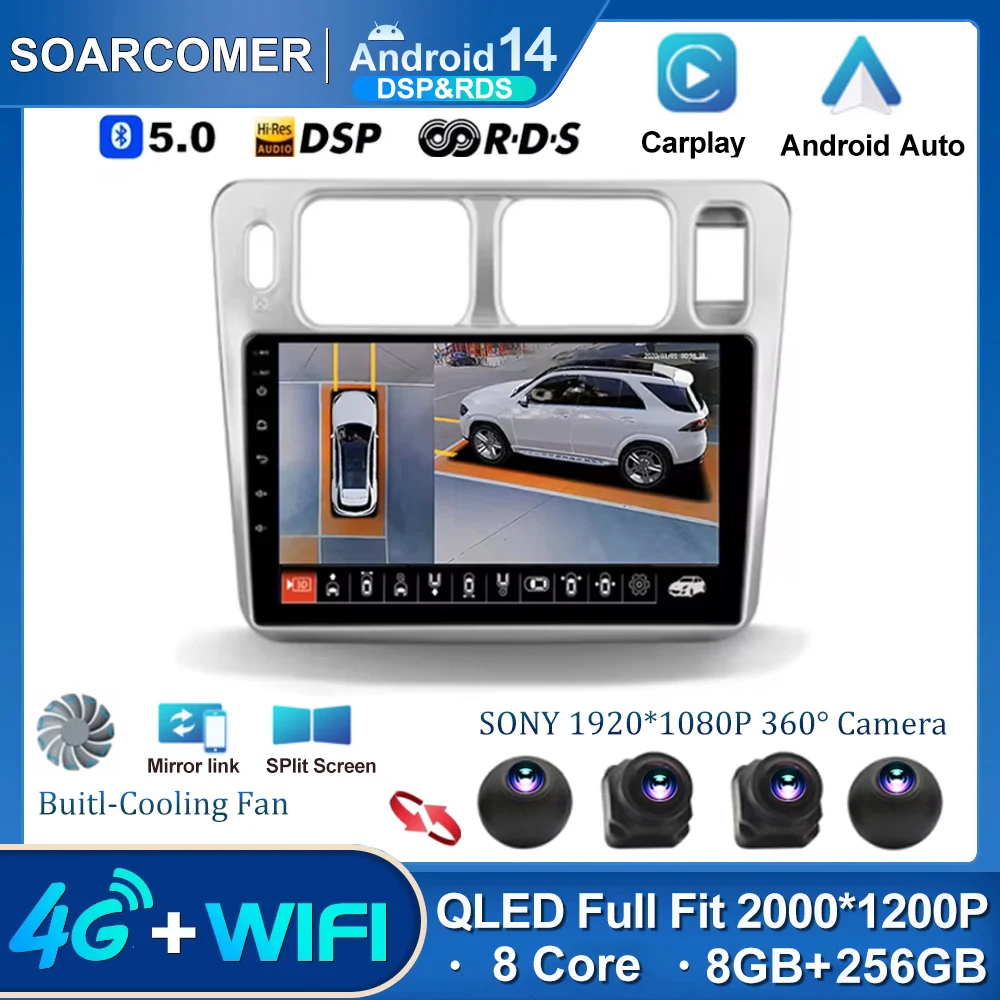 Android 14For For Leopaard Feiteng 2007 - 2013 Car Radio Multimedia Video Player Navigation GPS Android No 2din 2 din dvd