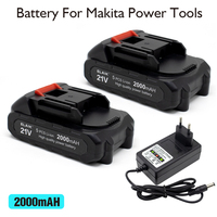 Original 2000mAh 21V Rechargeable Lithium-Ion Battery ,charger,for Makita 18V 20V Cordless Dirll/Brushless Wrench/Screwdriver