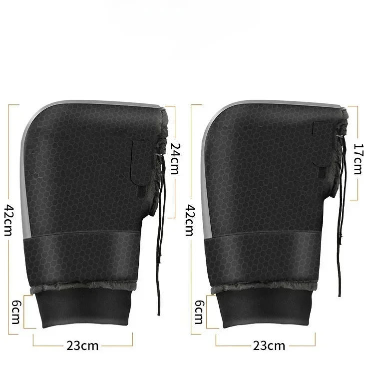 1 زوج دراجة نارية المقود يفشل مقاوم للماء المقود قفازات الثلج قفازات الشتاء الحرارية E-الدراجة الدراجات النارية قفازات #4