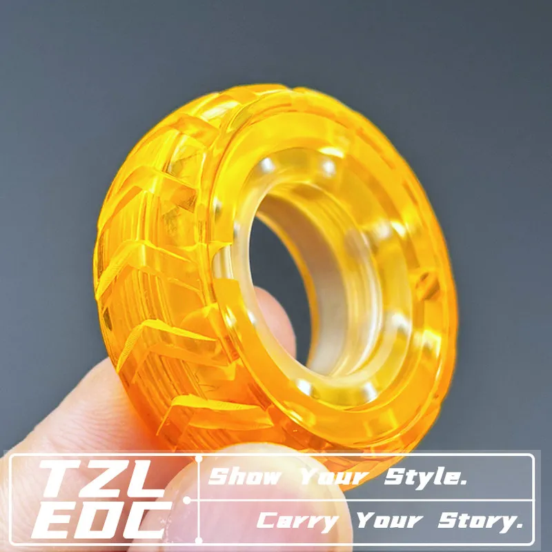 High Transparent PMMA Magnetic Mechanical Fidget Ring, Rhythm Finger Fidget Spinner, EDC Stress Relief Toy for Men