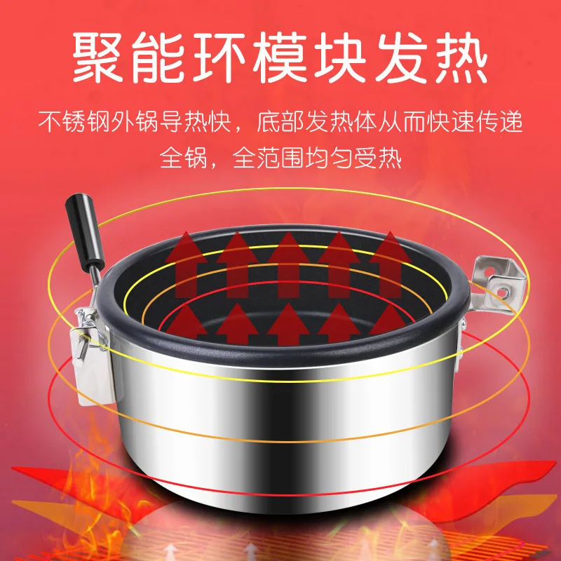 Popcorn machine Commercial automatic popcorn machine Electric bud corn flower stall snack puffing Popcorn machine