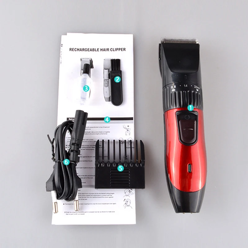 1pcs Km-730 220V Electric Trimmer Razor Washable Rechargeable Hair Trimer Beard Shaver Razor For Professional Hair Salon C66